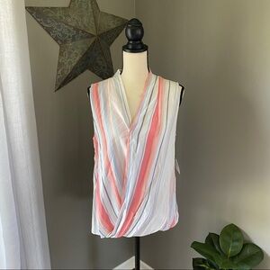 Liz Claiborne Sleeveless Blouse Sz Medium